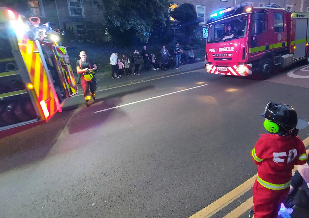 Frome fire service out during the carnival parade last year