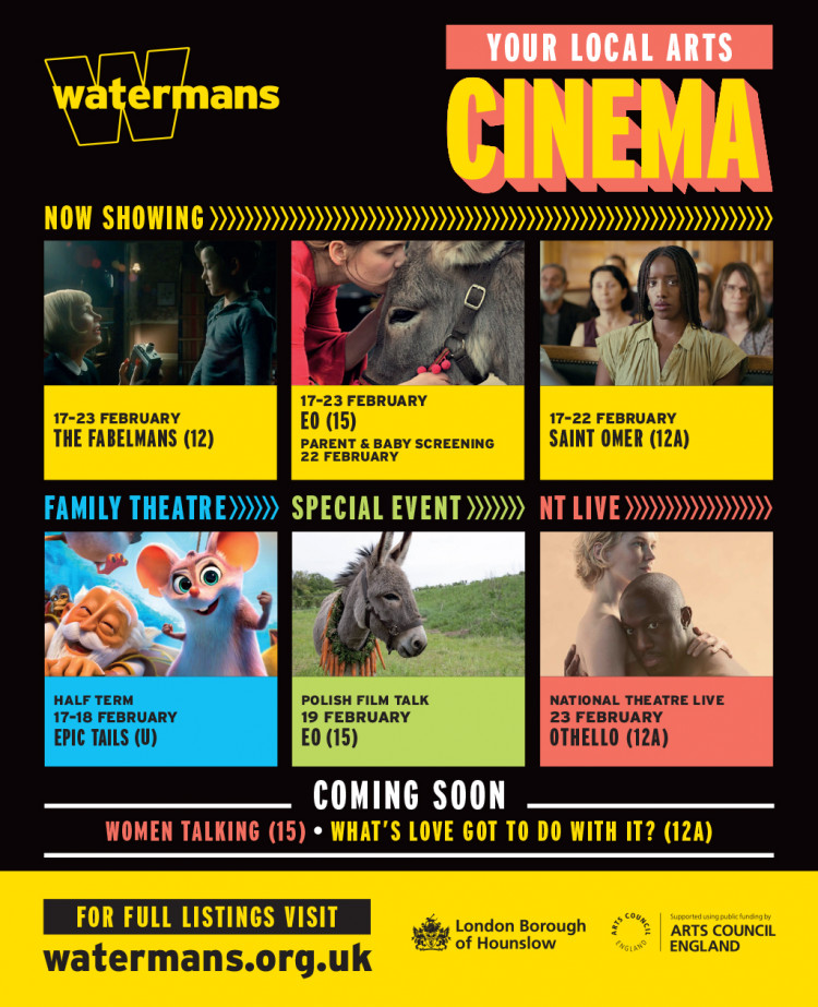 Find out about all of the exciting cinema, live shows, and exhibitions coming up at Watermans. Photo: Watermans.
