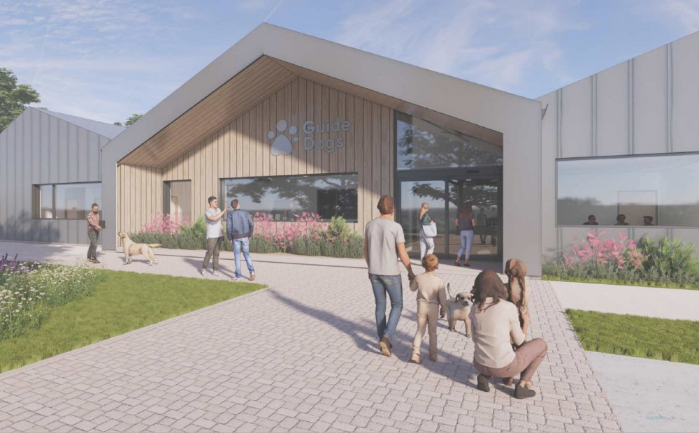 Guide Dogs for the Blind Association has submitted an application for a new training centre to Warwick District Council (image via planning application)