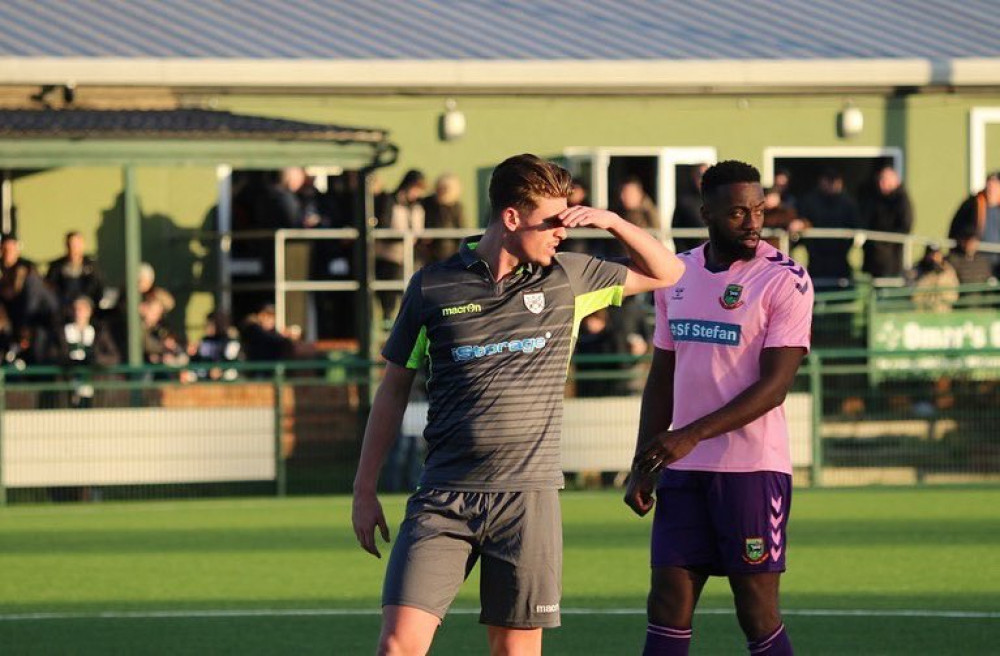 Hanwell Town were made to pay for a missed penalty against Truro City. Photo: Hanwell Town.