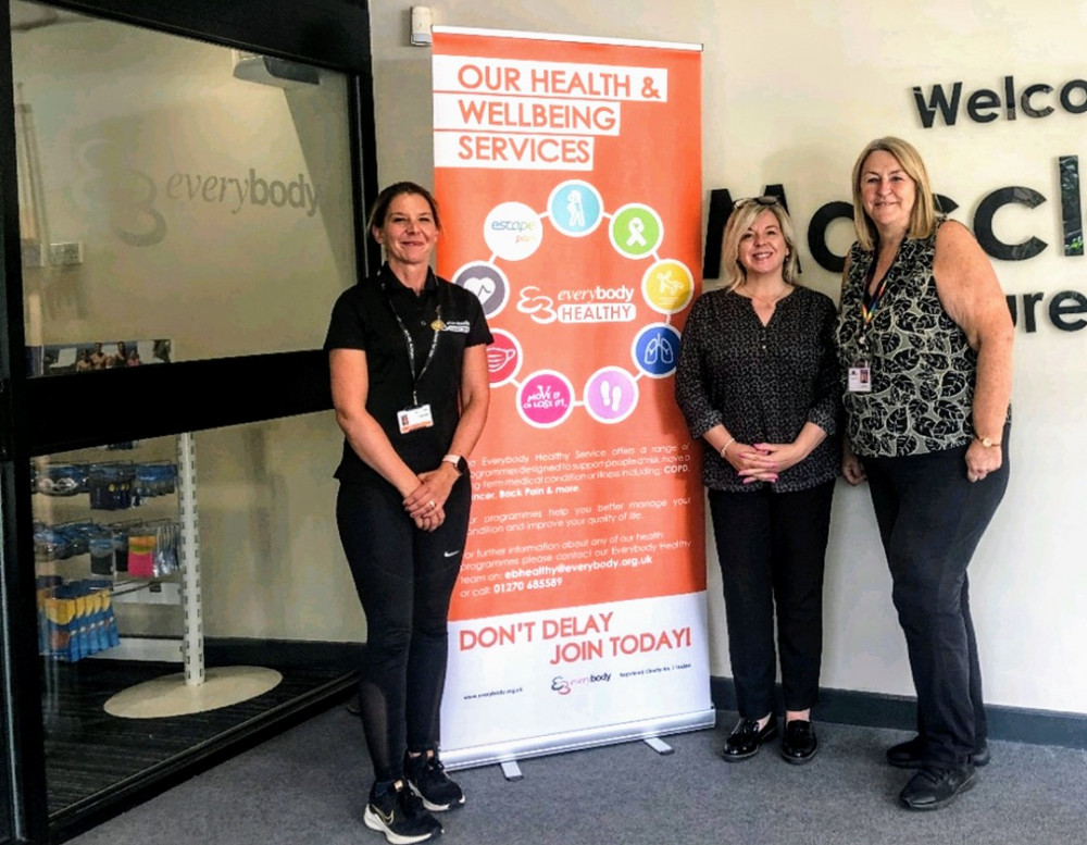 Ellie Dick, Health Referral Lead at Everybody Health and Leisure, Lisa Moss, Community Connector, Cheshire East Council and Debbie Sharred, Wellbeing Coordinator, Motherwell Cheshire CIO (Nub News).