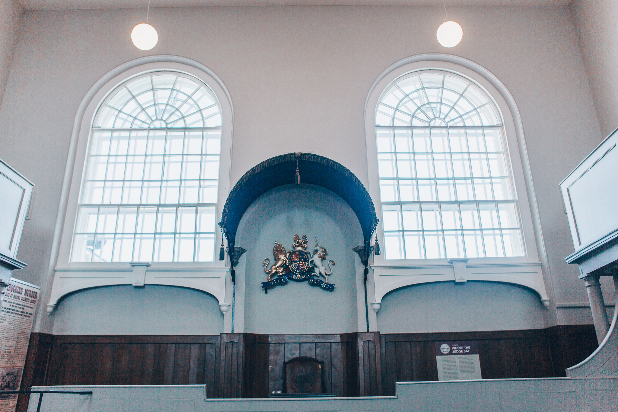 The former courtroom at Shire Hall Museum