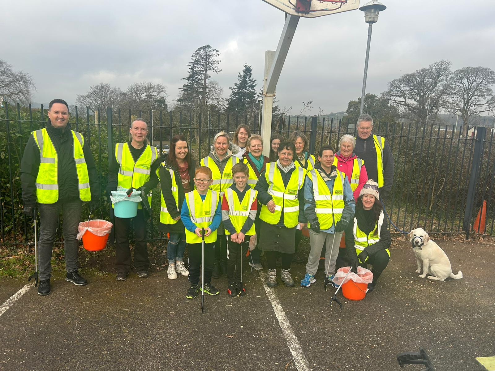 Plastic Free Axminster litter pickers have been out in force this week