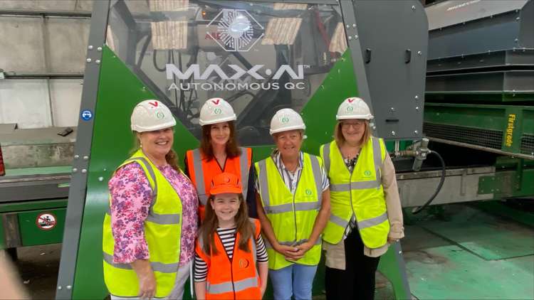 The group at Green Recycling in Maldon