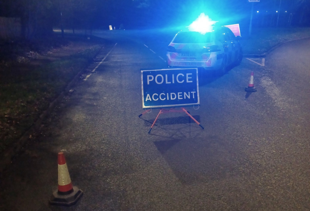 Warwickshire Police is appealing for any witnesses or dashcam footage following the incident on Leamington Road (image via Kenilworth and Warwick Rural Police)