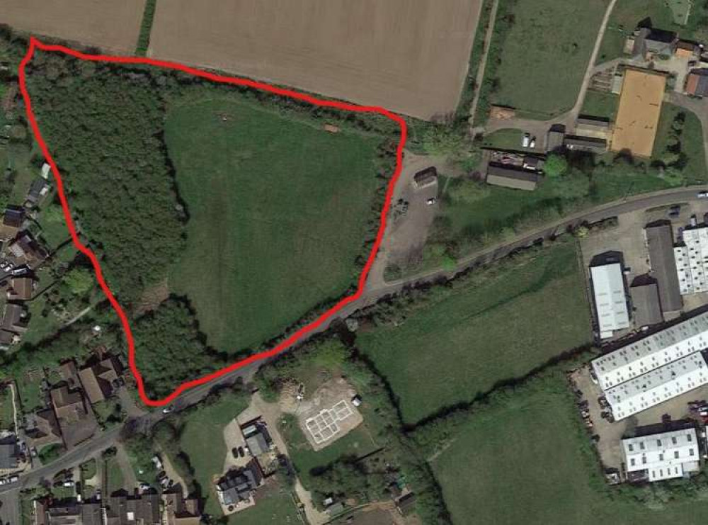 The proposed site and its surroundings in Tollesbury (Credit: 2021 Google Earth)