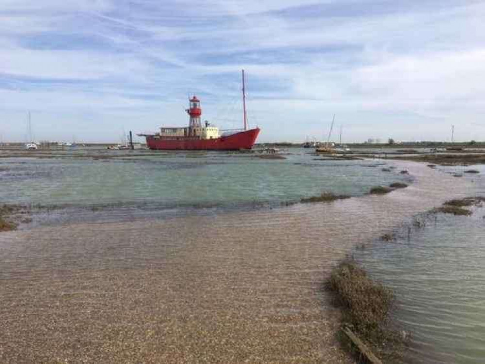 The salt marshes in Tollesbury, Maldon