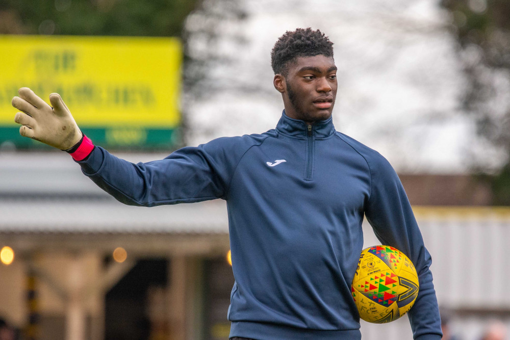 Arsenal academy starlet Brian Okonkwo makes his senior debut in a non league loan: Story by Freddie Cardy - photographs by Peter Else 