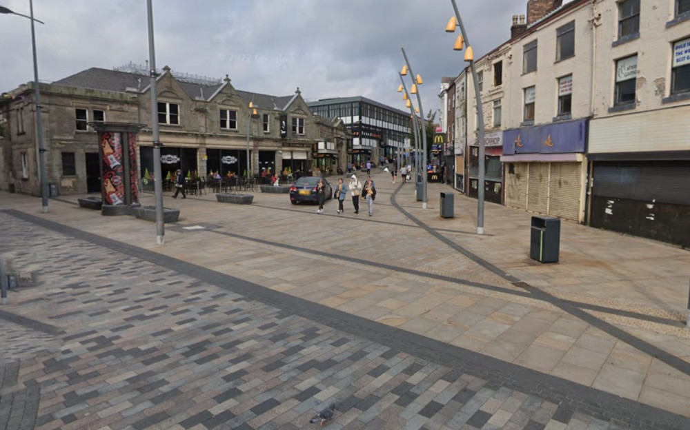 Parliament Square, Hanley, Stoke-on-Trent (Google).