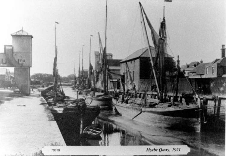 Barges at Colchester's Hythe (Mersea Museum/Ron Green)