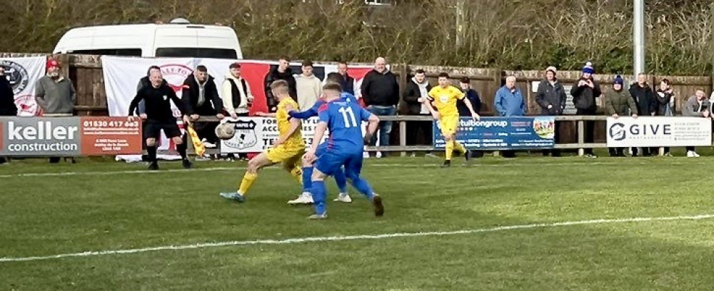 Action from Ashby Ivanhoe's defeat to Dudley on Saturday