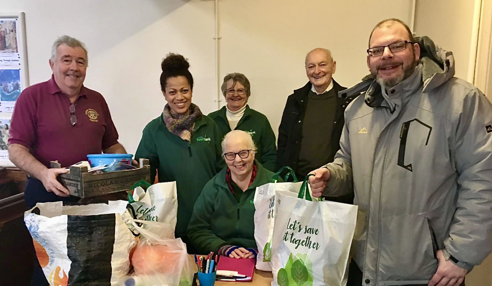 Ashby Hastings Rotary Club members with Andrew Barson - local area coordinator