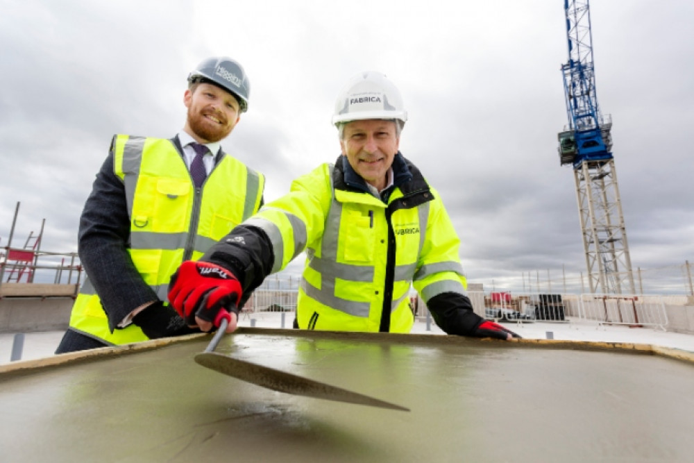 Topping Out ceremony held for phase two of Hanwell Square. Photo: A2 Dominion Group.