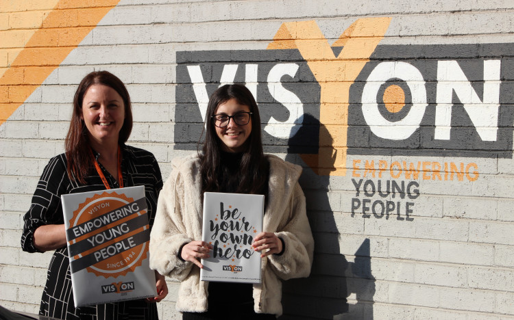 Congleton: Fundraising & Marketing Manager Linda de Sá of youth mental health charity Visyon is pictured with Fundraising Assistant Amy Page, outside their Congleton site. (Image - Alexander Greensmith / Congleton Nub News)