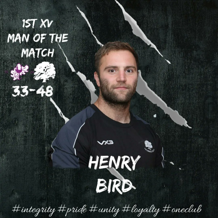 Thurrock man of the match Henry Bird.