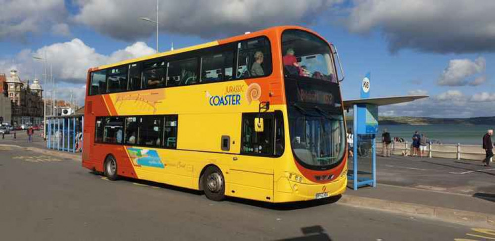 First Bus's Jurassic Coaster – its route between Axminster and Weymouth has been named as one of the most scenic in the country