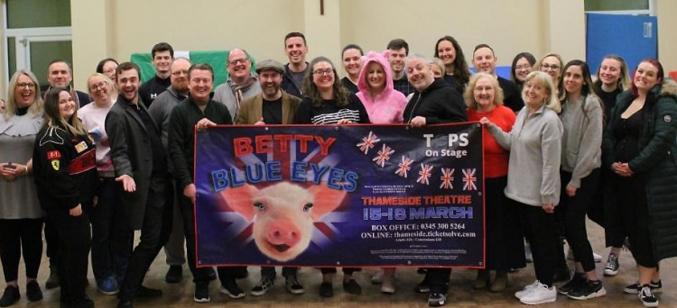 The cast of Betty Blue Eyes