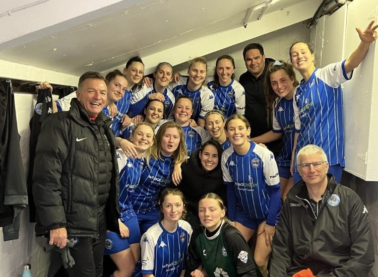 The Helston AFC Women after victory over St Austell (Image: Steve Massey)