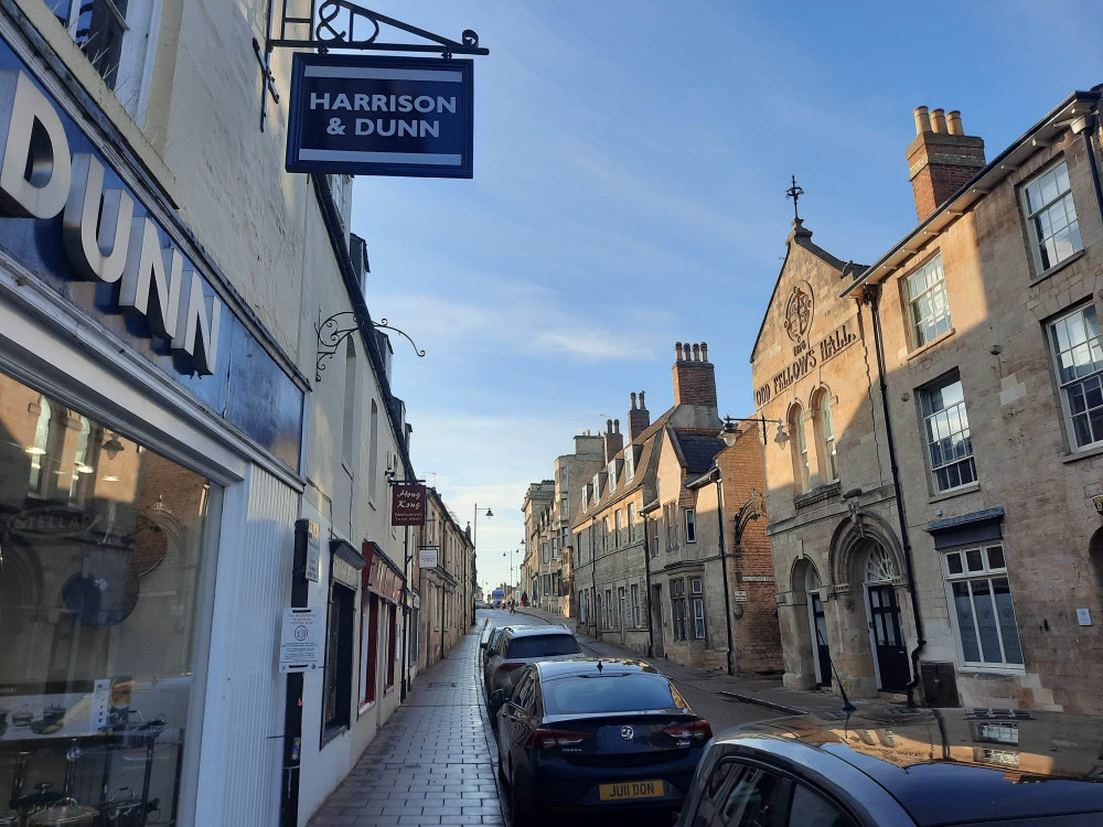 All Saints' Street, Stamford. Image credit: Nub News. 