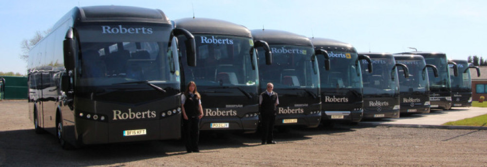 The 159 service was being run by Roberts Coaches. Photo courtesy of Roberts Coaches