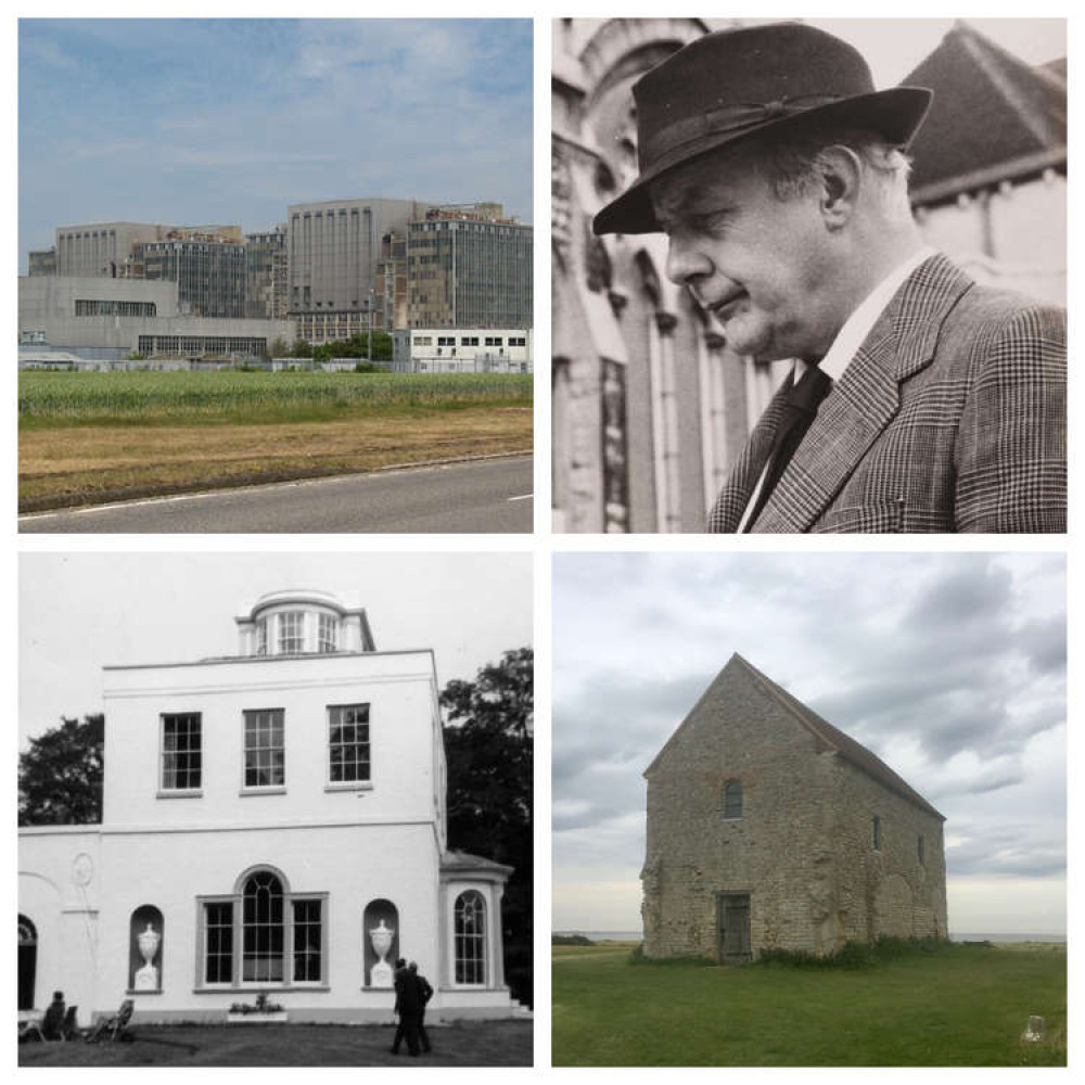 The power station, John Betjeman, Bradwell Lodge and St Peter's