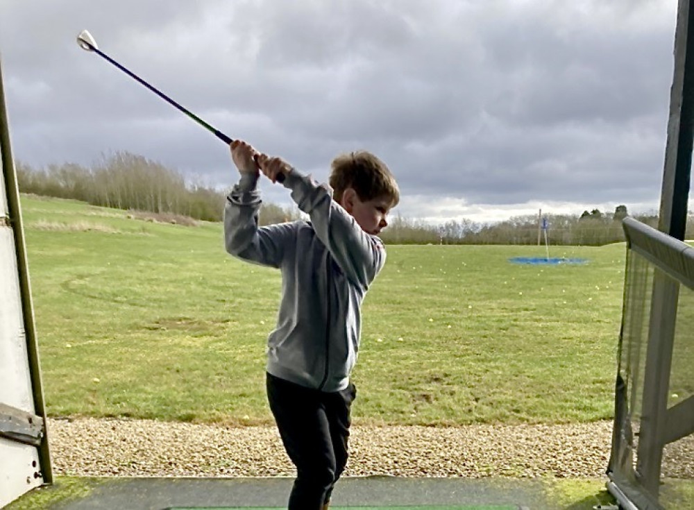 Children enjoyed the driving range during half term in Coalville