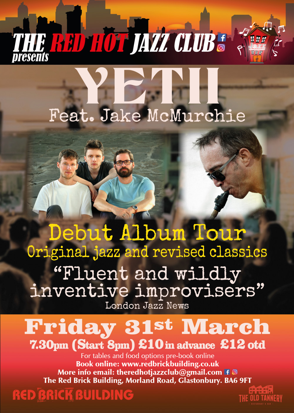 The Red Hot Jazz Club Presents: Yetii