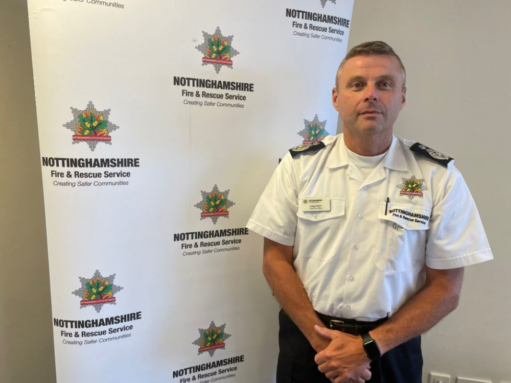 A £5 council tax increase for all households has been approved by Nottinghamshire’s fire authority. Pictured: Chief Fire Officer Craig Parkin. Photo Credit: LDRS.