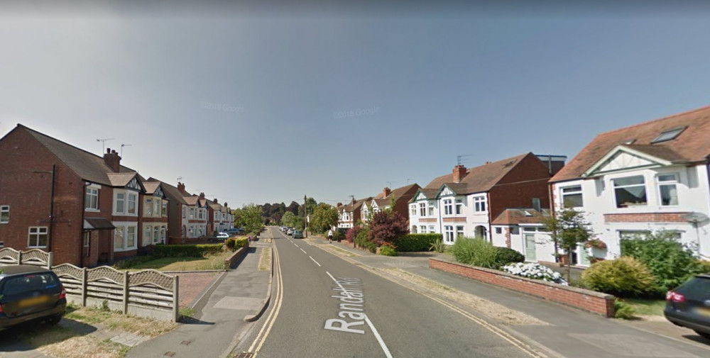 The incident took place on Randall Road incident at 8.25pm on Saturday night (image via google.maps)