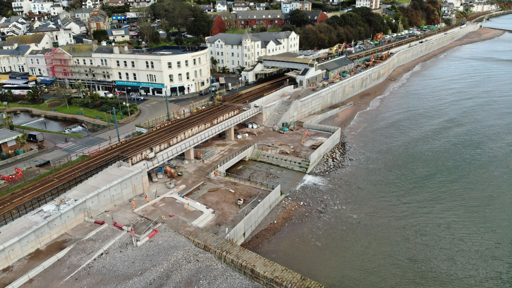 Sea wall link bridge progress (Network Rail)