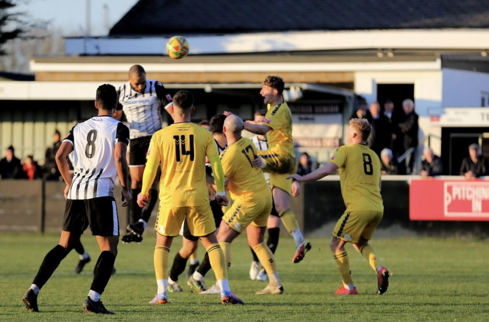 A goal after five minutes proved to be too big of a mountain to climb for Hanwell. Photo: Hanwell Town.