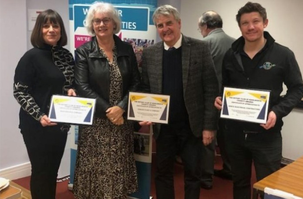 From left - Sue Porter and Alison Boothroyd of Boothroyds Estate Agents, Damian Plant of Damian Plant Solicitors and Andy Wood of Hertz Electrical Contractors (image supplied)