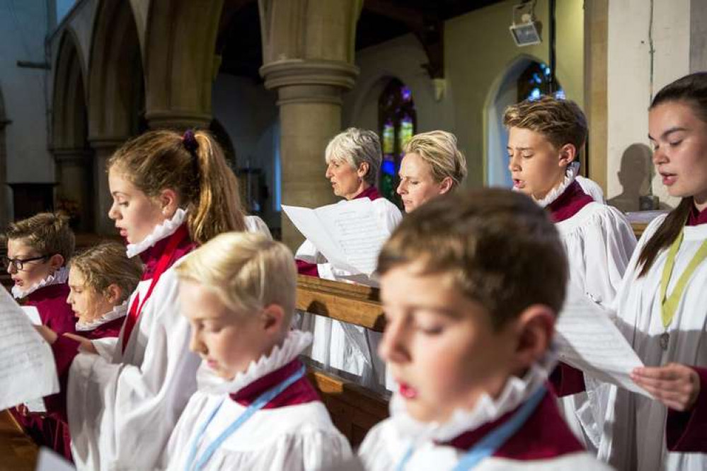 St Mary's choir in action