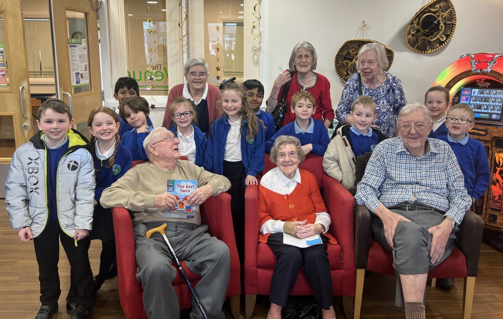Year two pupils, aged six and seven-years-old, from Gainsborough Primary and Nursery School visited Belong care village, Brookhouse Drive, to read their favourite books (Nub News).