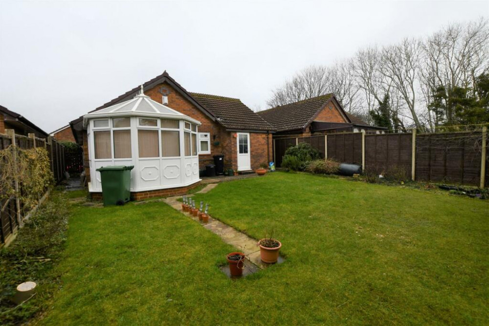 For sale for £325,000, the bungalow on Linnet Way is being sold by Sam Chivers