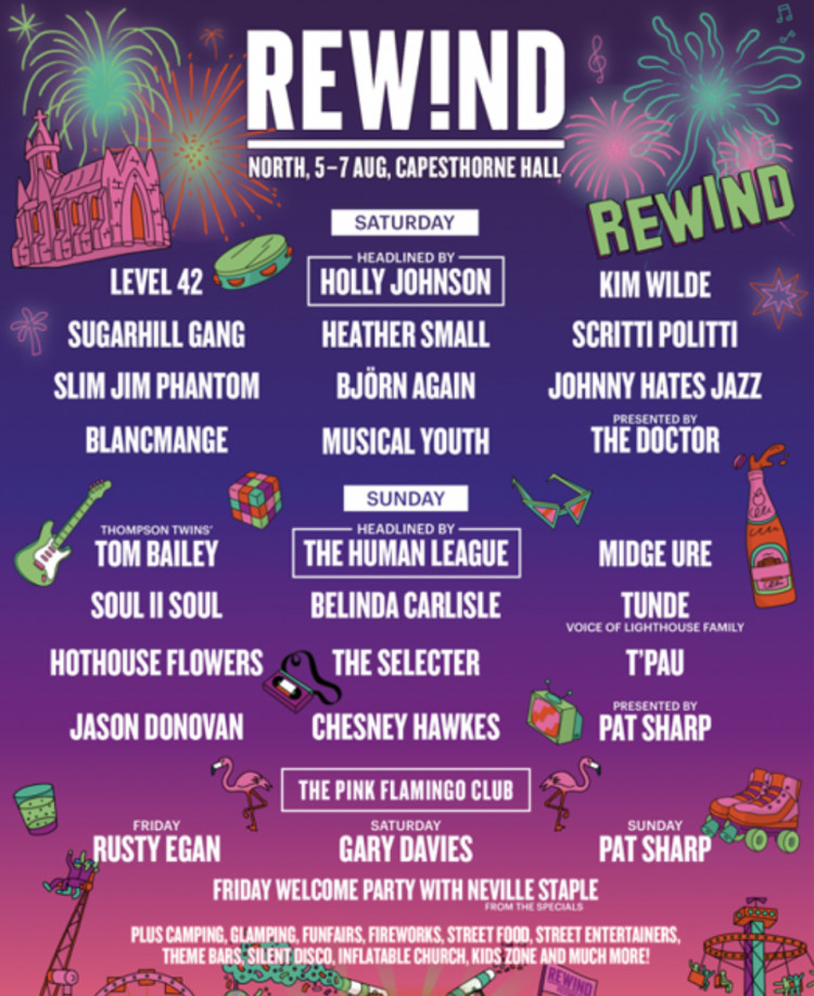 Macclesfield: Rewind North Festival reveals line-up for 2023 | Local News |  News | Macclesfield Nub News