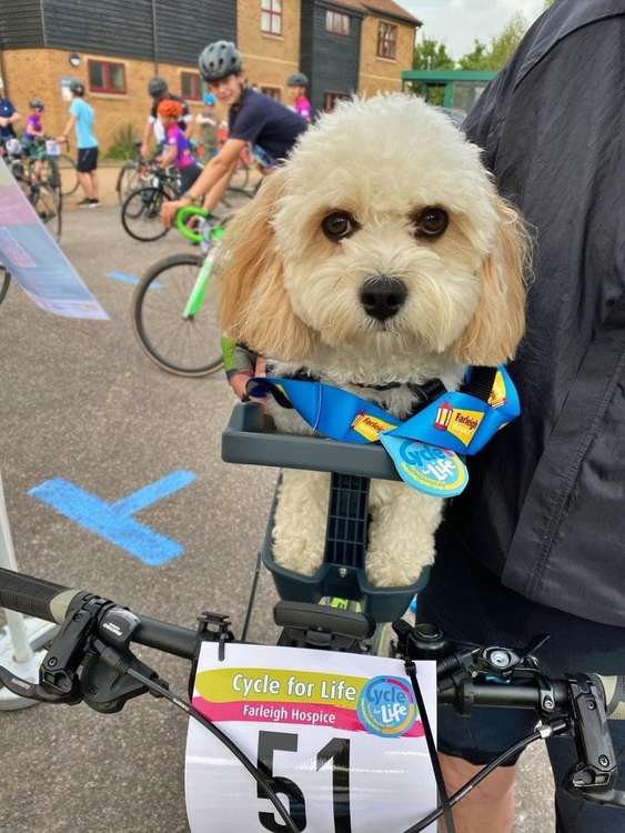 This was Woody's first Cycle for Life (Photo: Farleigh Hospice)