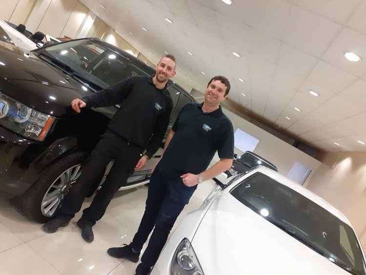 Jack (right) and Chris (left) who work together at Churchward Car Sales