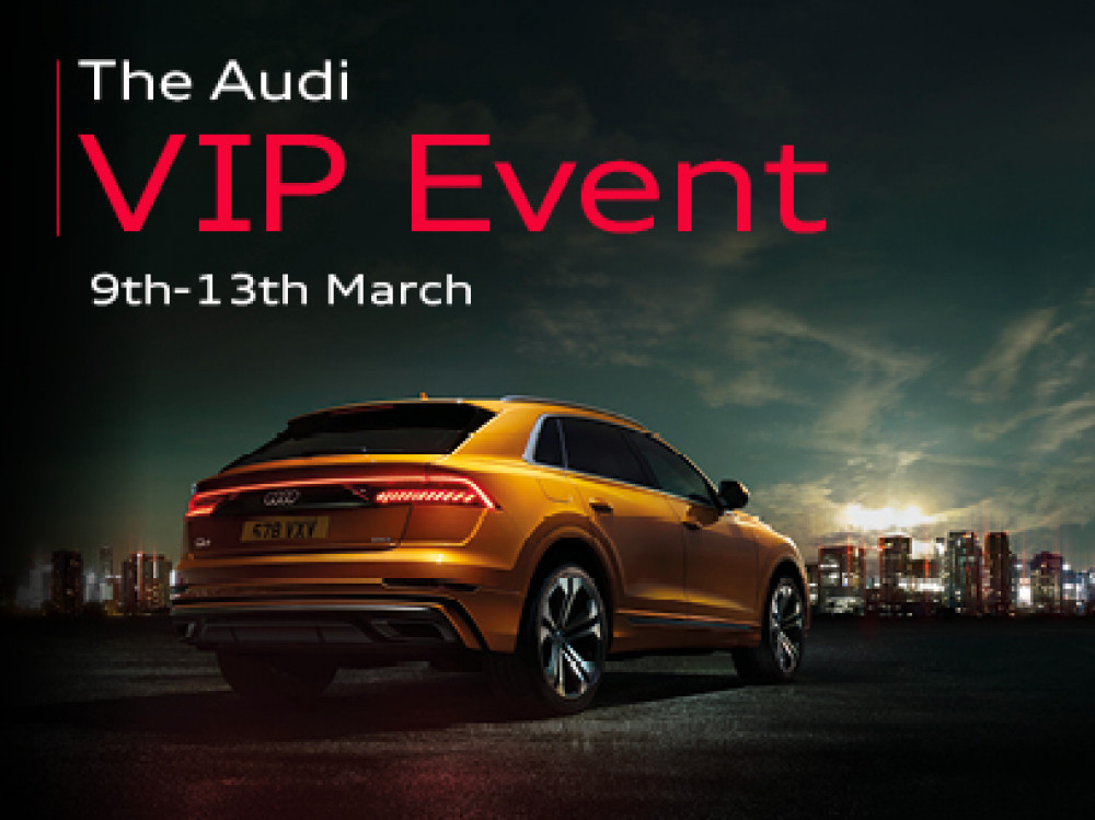Swansway Motor Group is holding a VIP Sales Event at Crewe Audi - from Thursday 9 March to Monday 13 March (Nub News).