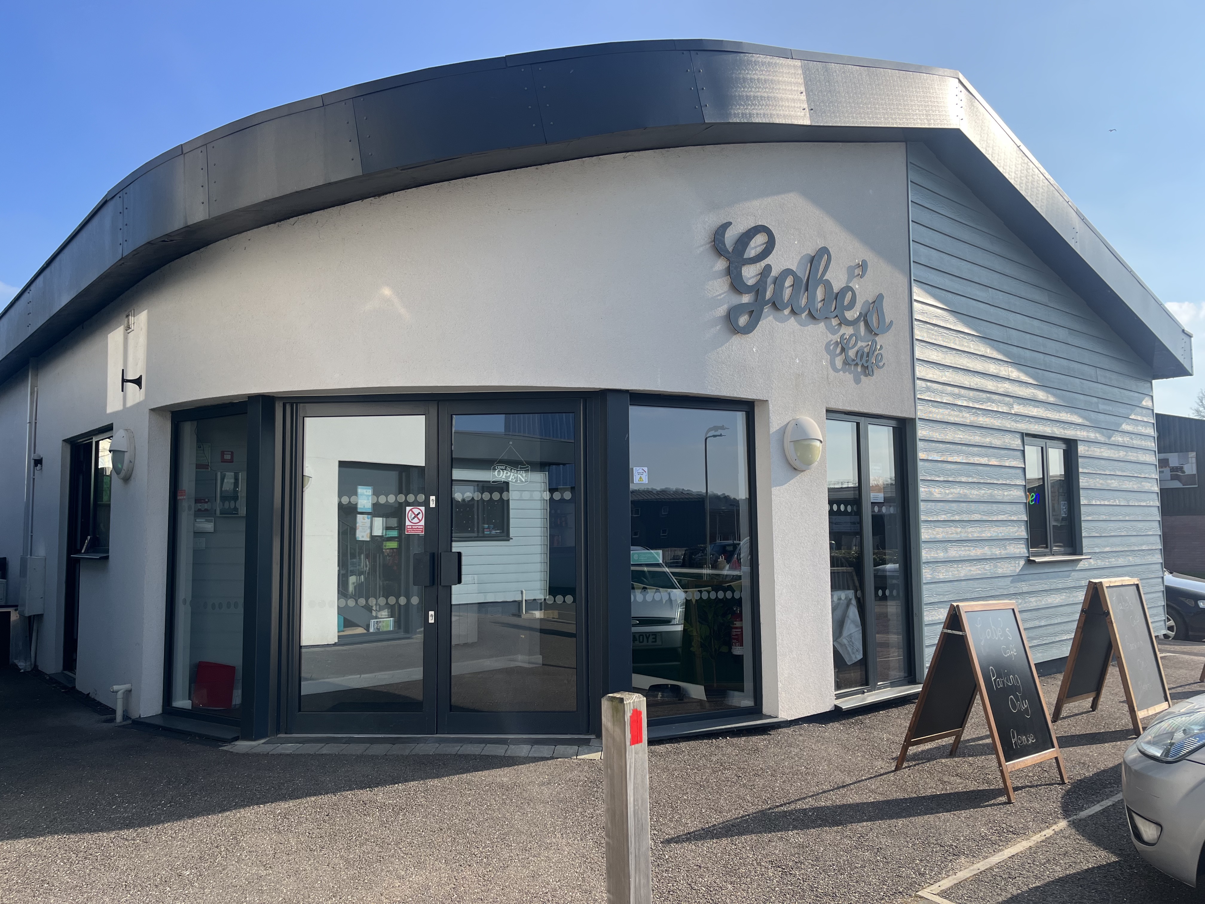 The new Gabe's Cafe at Millwey Rise Industrial Estate in Axminster