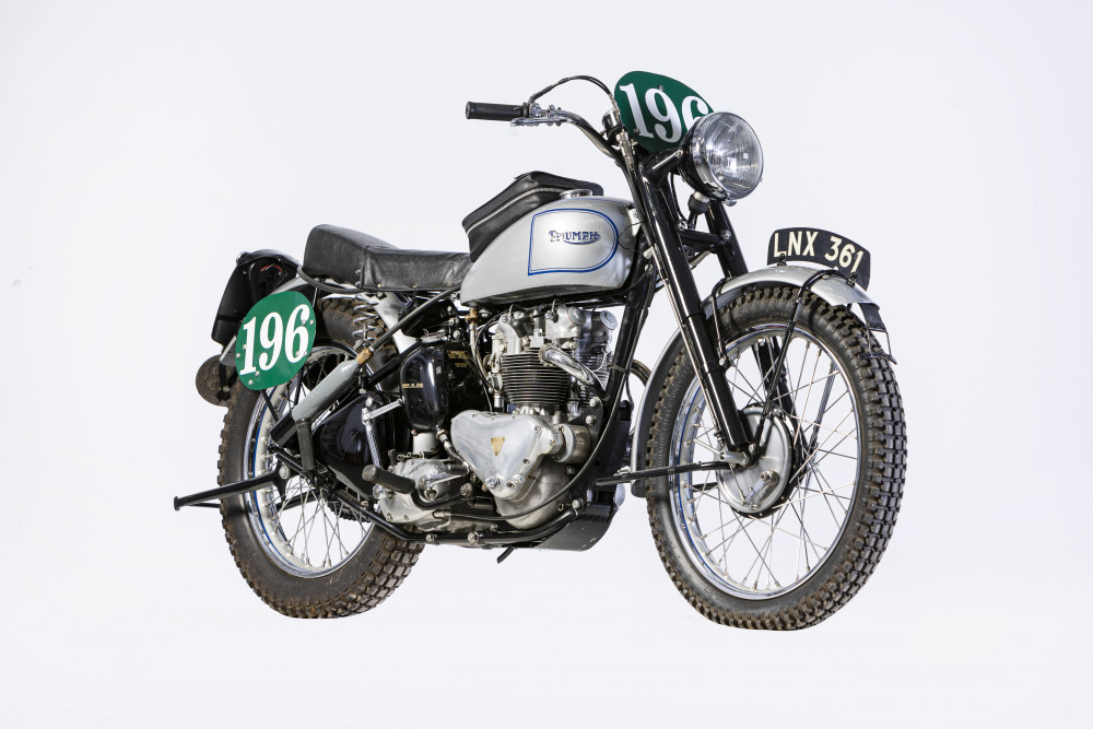 The historic Triumph Trophy formed part of Great Britain's team that contested the ISDT in 1951.