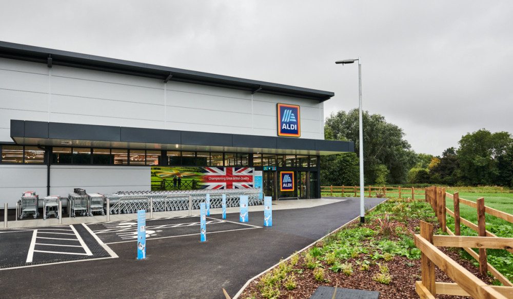 Aldi has announced priority locations for new stores across the UK, including Dorchester (photo credit: Aldi)