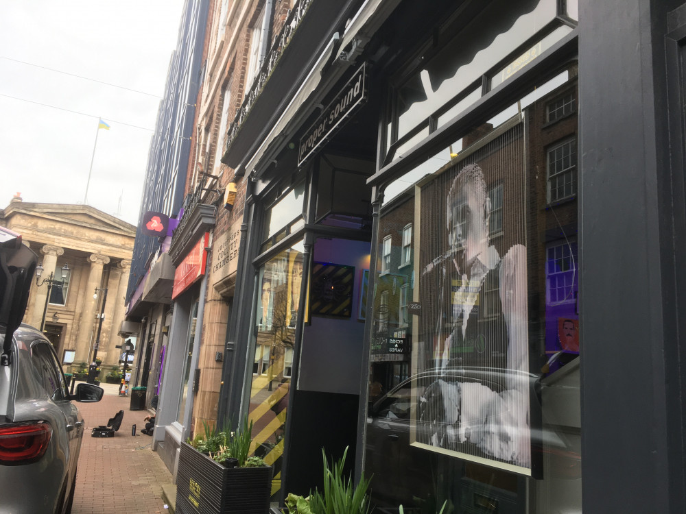 The new shopfront shows that Proper Sound is more than just a record shop. (Image - Alexander Greensmith / Macclesfield Nub News)