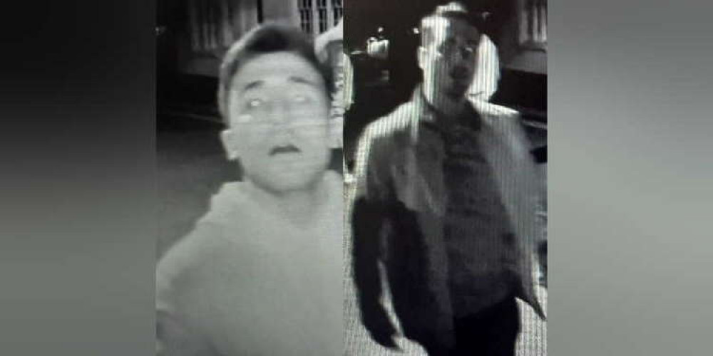 Officers want to speak to these two men in connection with the incident (Photo: Essex Police)