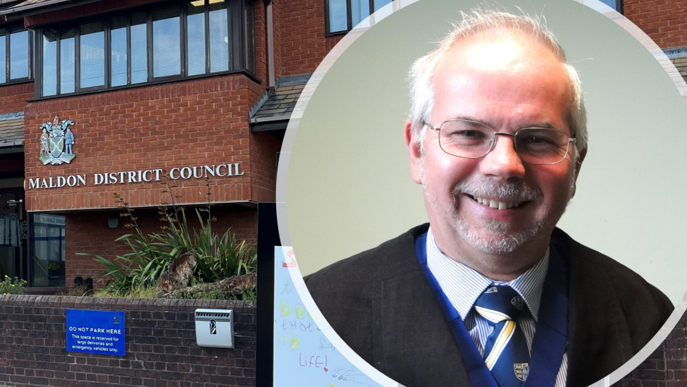 Bowing out after four years as a Maldon District councillor, Councillor Stephen Nunn thanked residents for the opportunity to serve them. (Photos: Ben Shahrabi and Maldon Town Council)