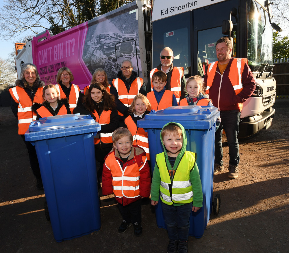 Bin lorry naming competition winners includes Hadleigh schoolgirl (Picture: Babergh/Pagepix Ltd) 