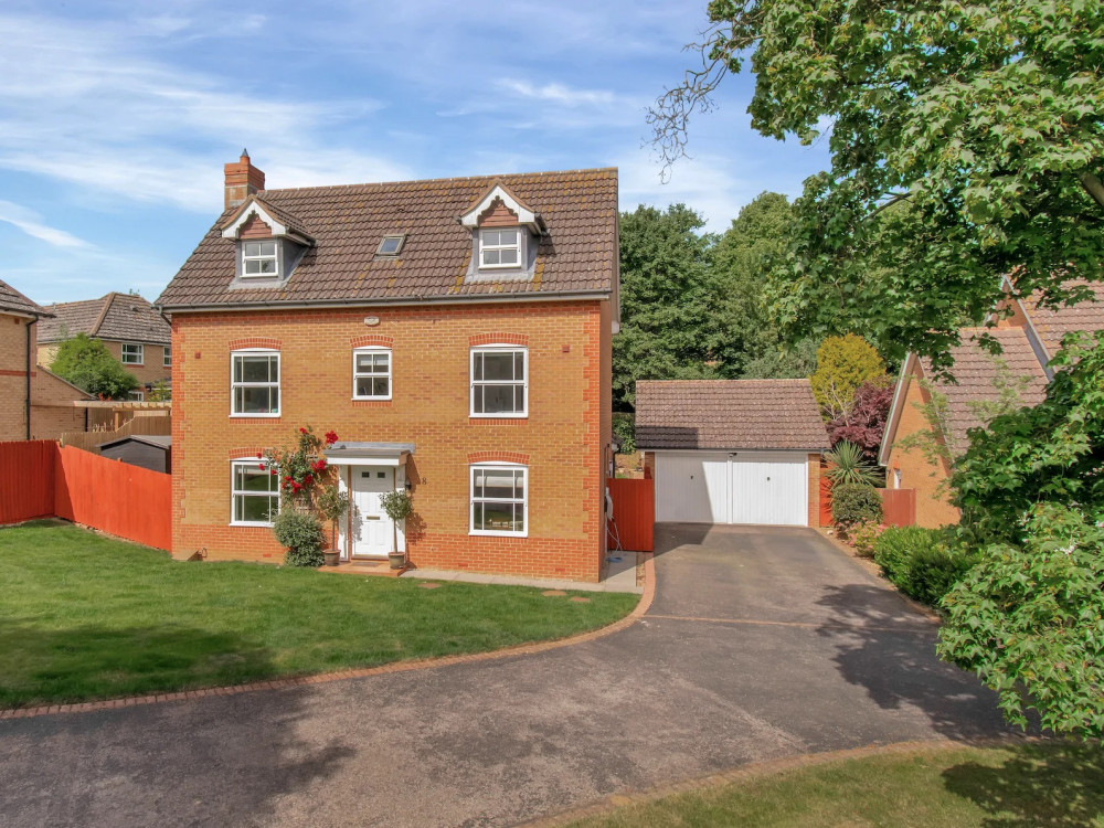 The property has an impressive front aspect. Image credit: Newton Fallowell. The property has an impressive front aspect. Image credit: Newton Fallowell.
