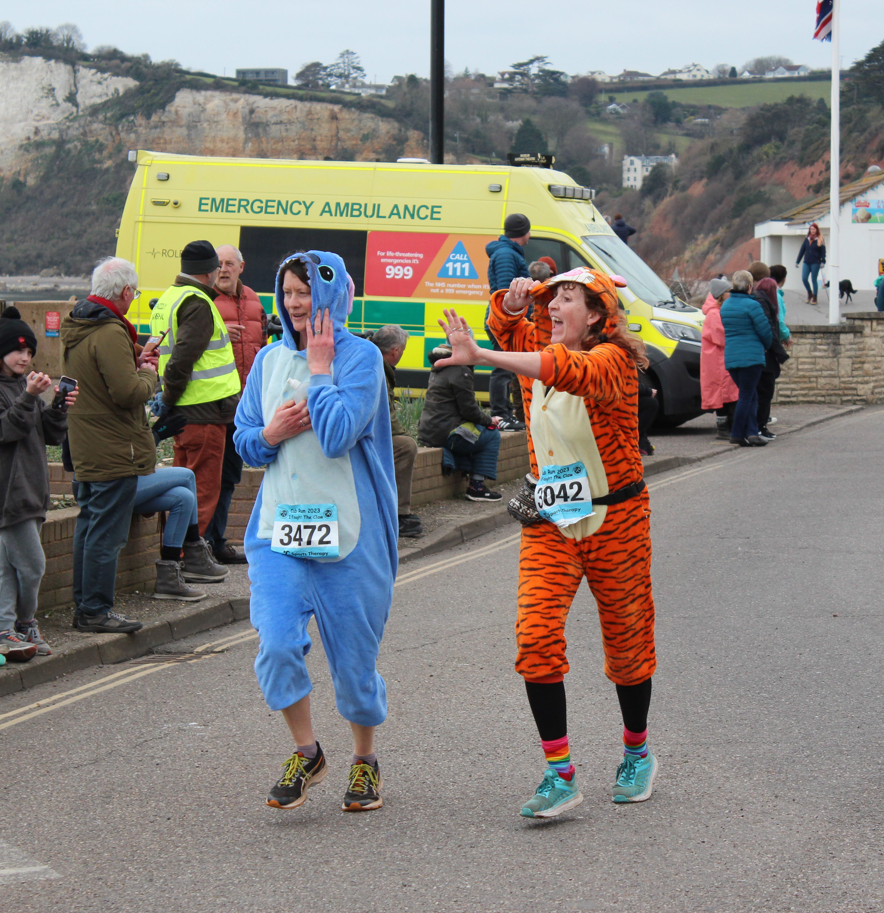 Some runners wore fancy dress for the occasion