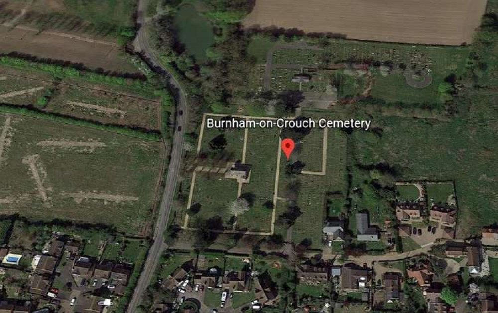 The homes were proposed for land to the west of Burnham-on-Crouch Cemetery (Photo: 2021 Google)