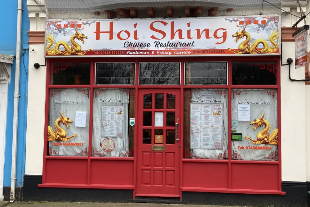 Hoi Shing Chinese Restaurant, Brunswick Place, Dawlish (Nub News/ Will Goddard)